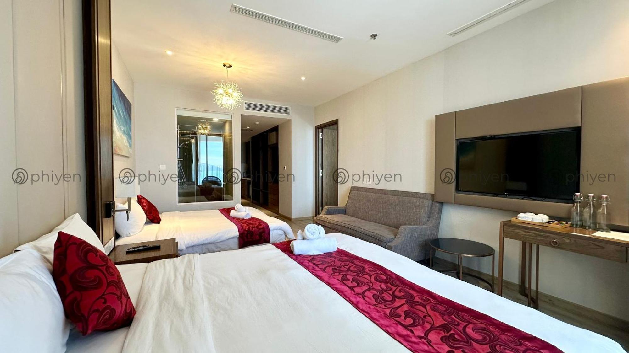 Căn hộ sang trọng đối diện biển và quảng trường Apartamento Nha Trang Exterior foto